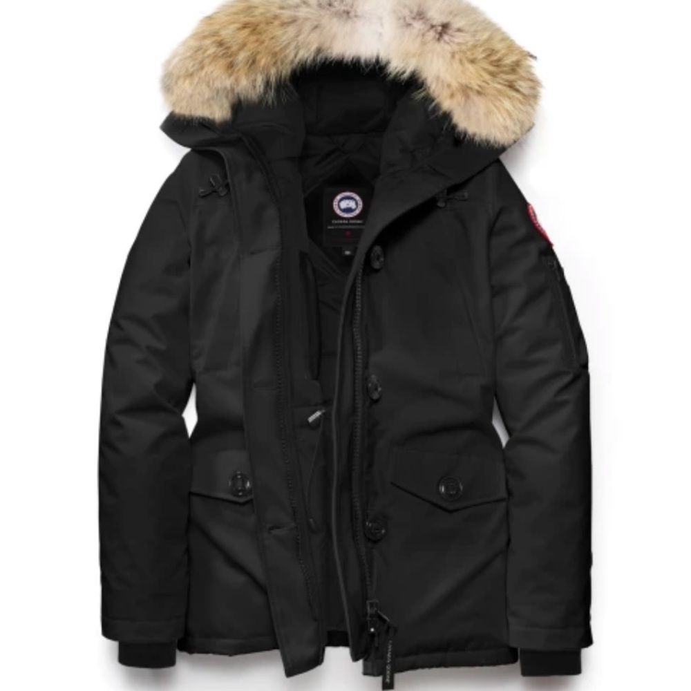 Canada Goose Womens Black Montebello Parka Jacket